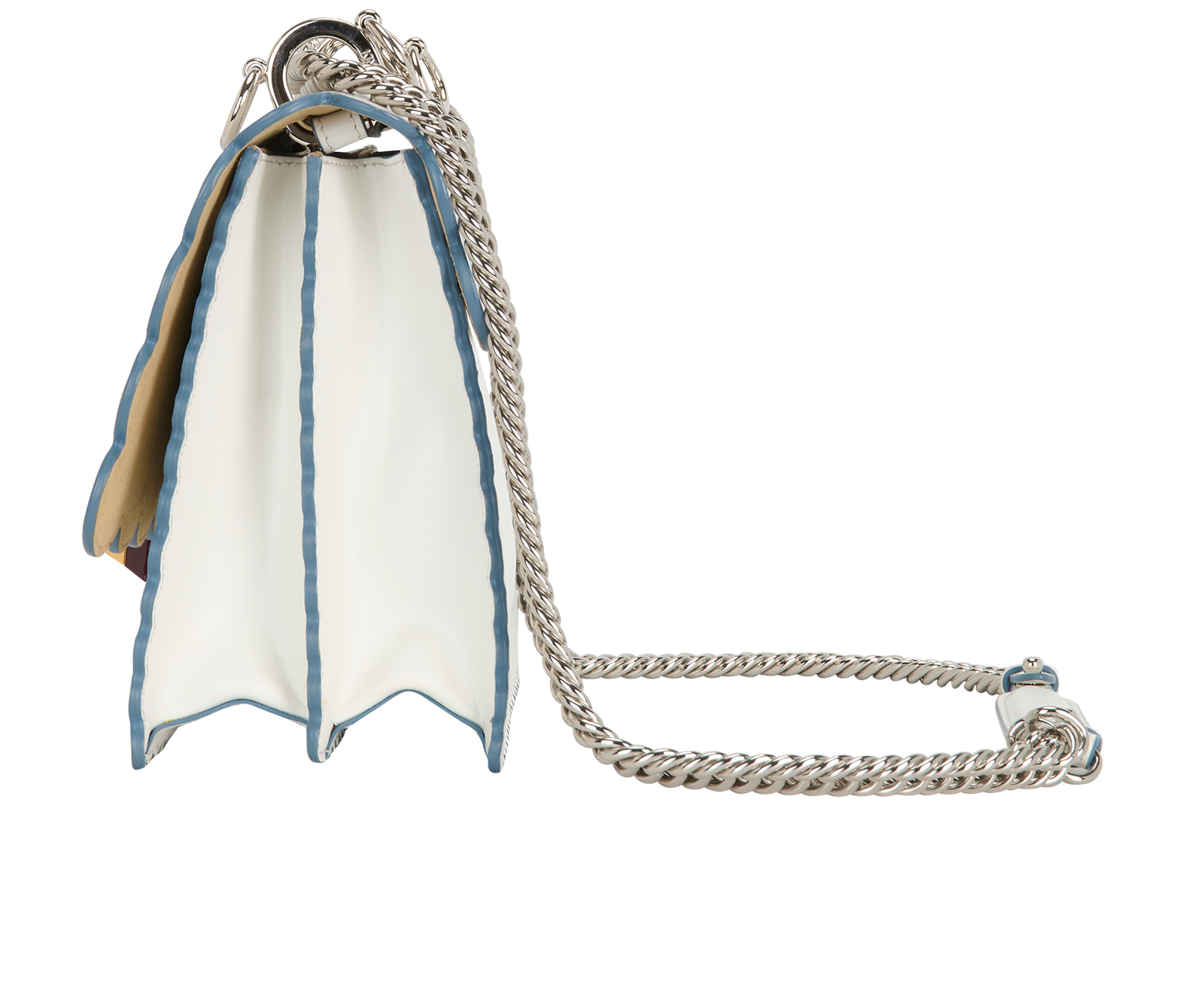 Kan I Shoulder Bag, &pound;495, Handbags, White, Leather, Bottom view